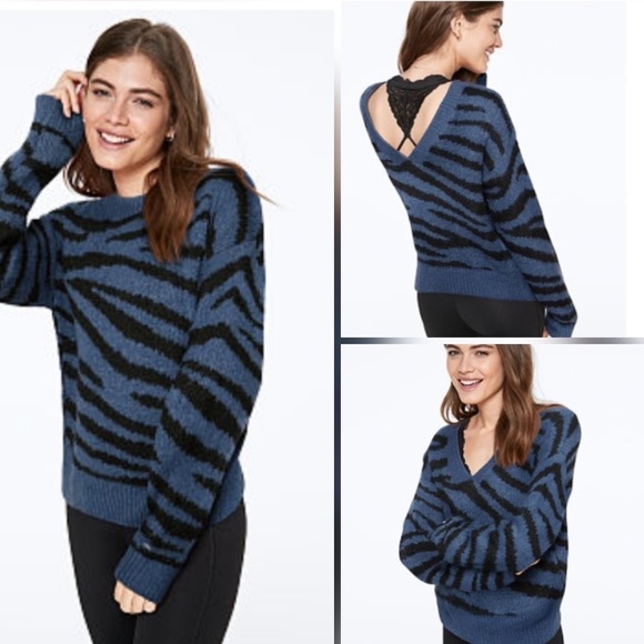 PINK Victoria's Secret Tops - VS PINK Reversible V Neck Sweater